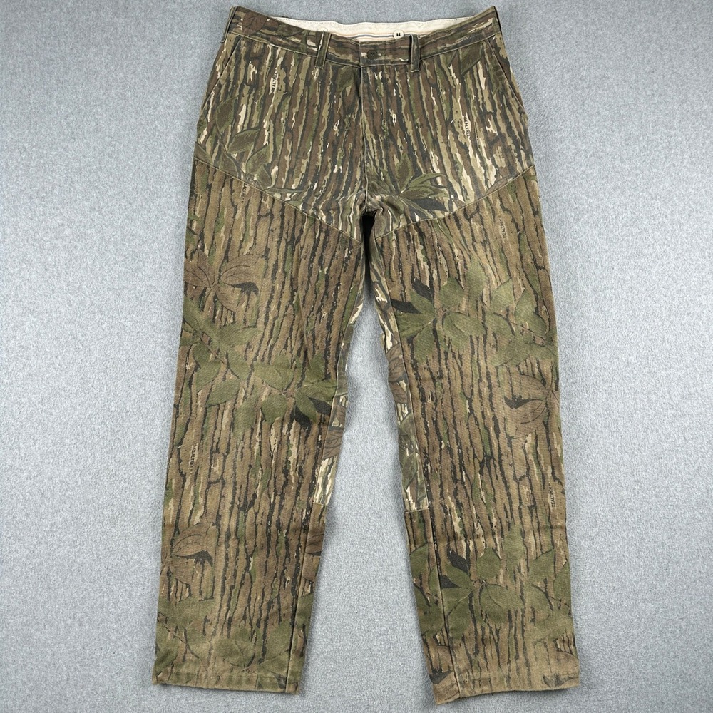 Vintage 90s Rattlers Brand Hunting Pants Mens 38x33 Realtree Camo Brush USA Made
